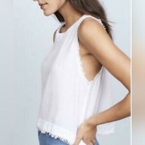 Cloth & Stone Bella Dahl Frayed Edge Crop Top sz M Brand New